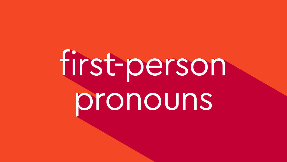 research paper first person pronoun