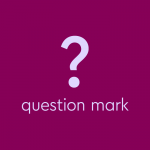 question mark character, with text: "question mark"