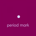 period character, with text: "period mark"