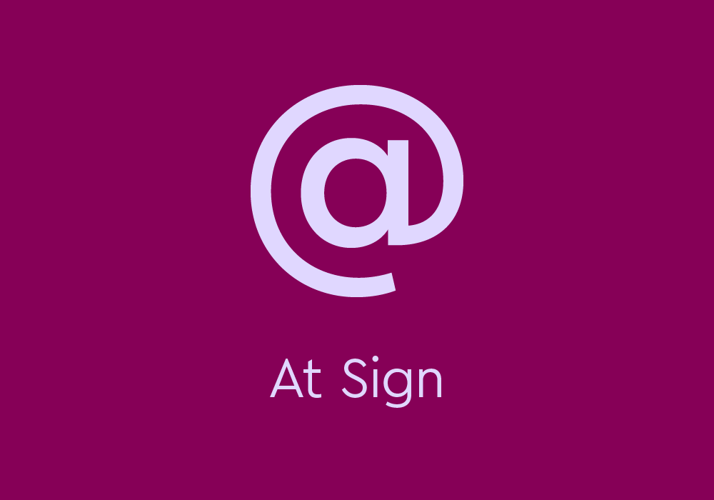 What Is An At Sign ( @ ) & How Do You To Use It? | Thesaurus.Com