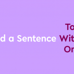white and dark purple text on light purple background: "End a Sentence To/With/On?"