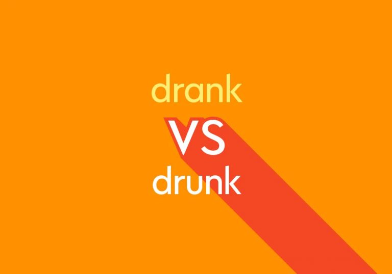 orange and white text drank vs drunk on dark orange background