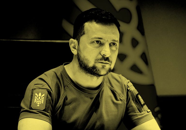 filtered image of President Volodymyr Zelenskyy