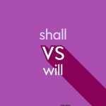 light purple text "shall vs will" on dark purple background