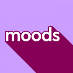 grammatical moods; purple background dropshadow