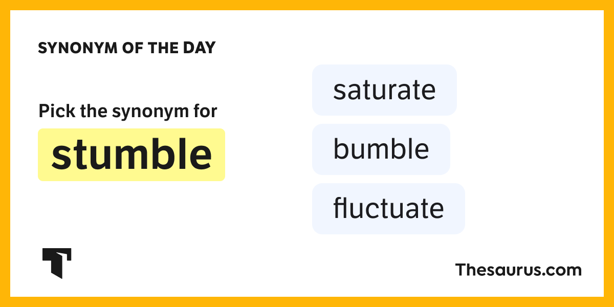 Synonym of the Day - blunder
