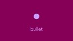 bullet point, purple
