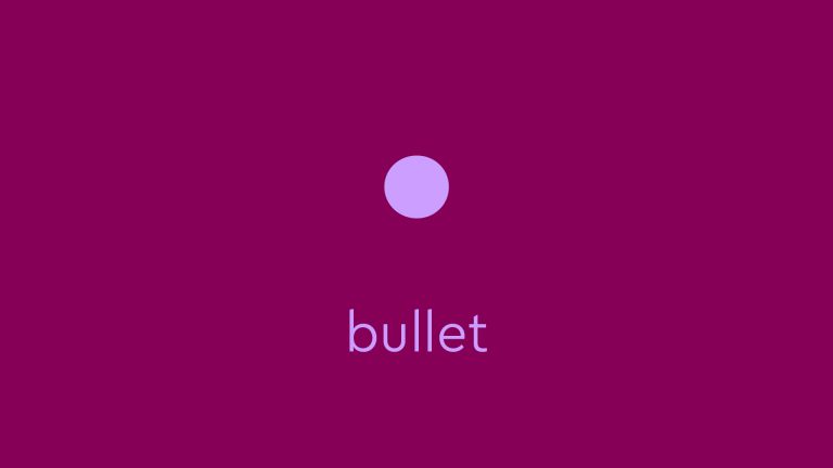 bullet point, purple