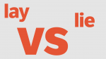 lay vs lie orange text