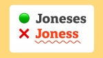 plural names Joneses