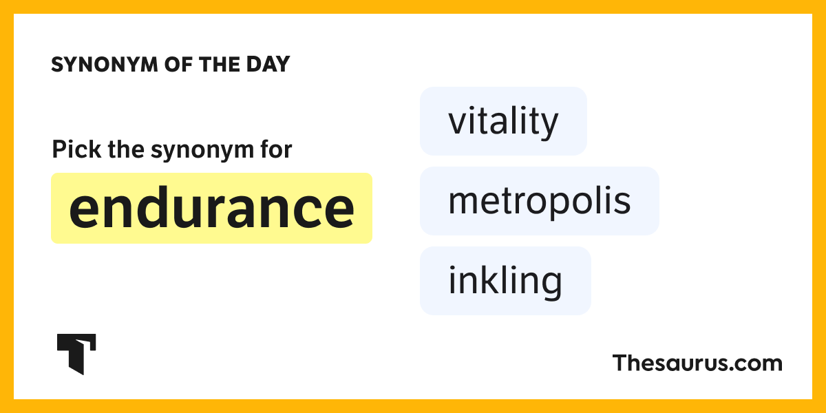 Synonym of the Day vitality