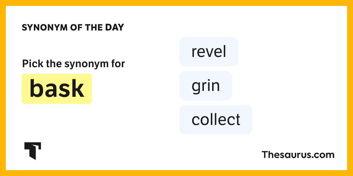 Synonym of the Day revel