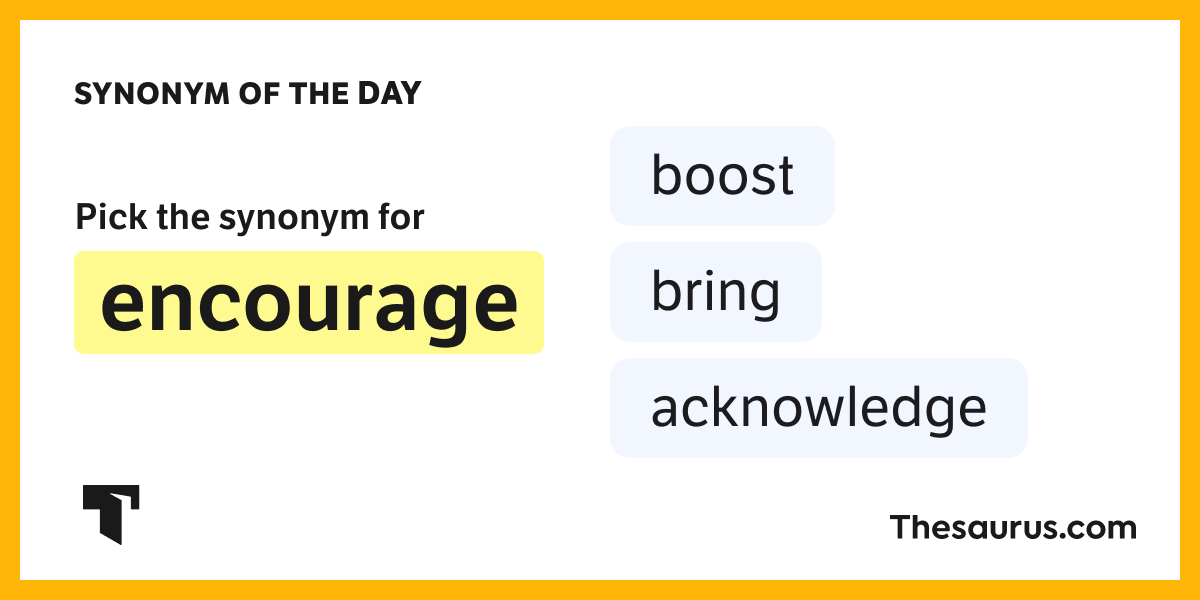 Synonym of the Day boost