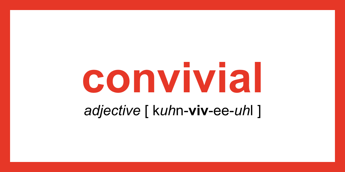 Synonym Of The Day Convivial Thesaurus Com